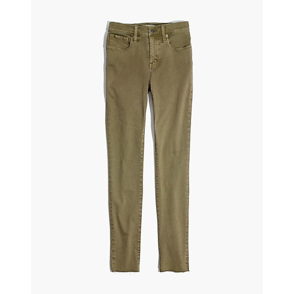 Madewell | Women's Brown 9" High-Rise Raw-Hem Skinny Jeans Size 25 - Picture 1 of 14